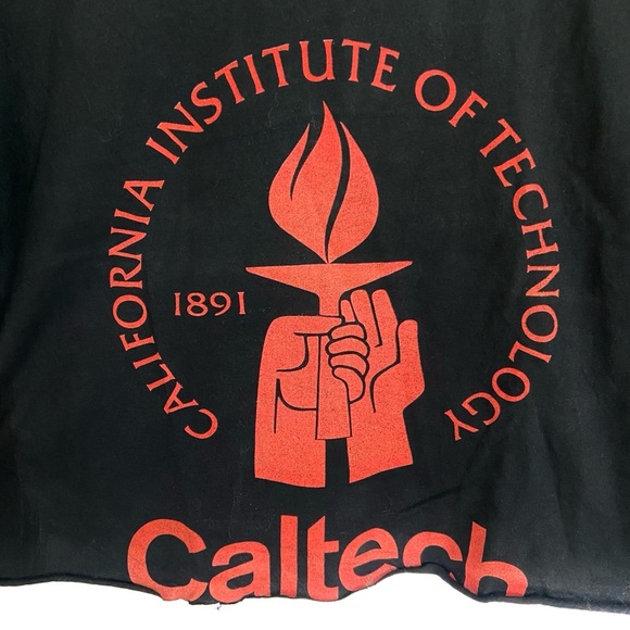 CALTECH Collegiate Raw Hem “Used Look” Crop Top - Picture 2 of 4